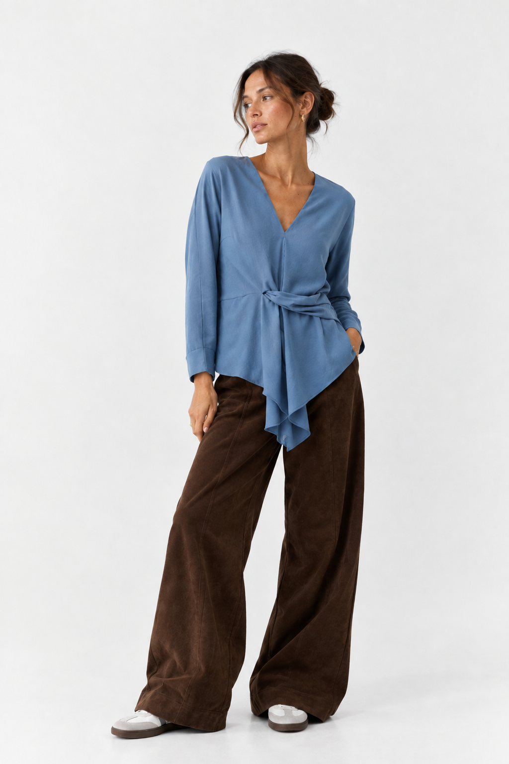 Alicia Montoya - Blusa Azul Niebla