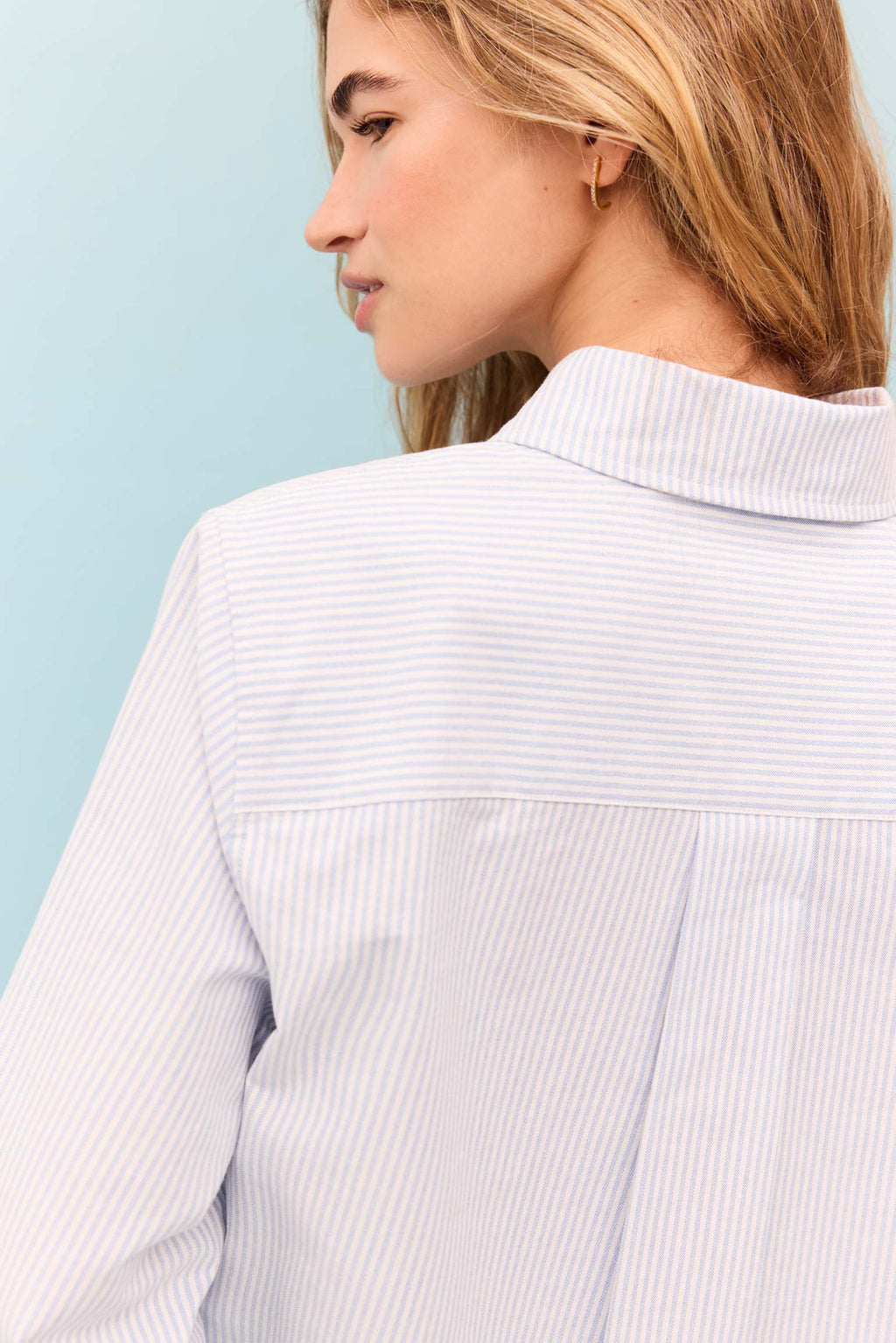 Cristina Herrera - Camisa Rayas Azul