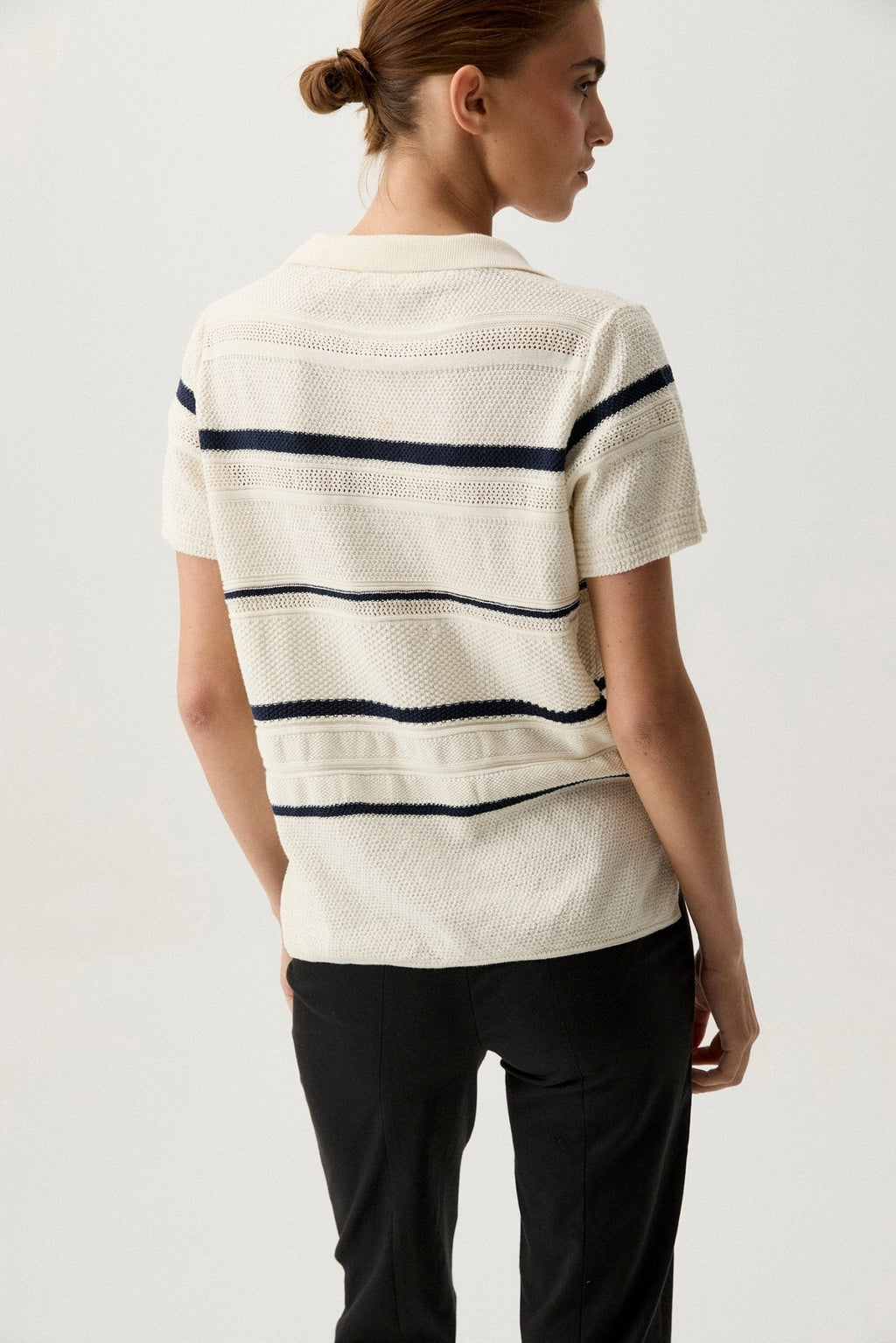 Teresa Ibáñez - Polo Rayas Beige