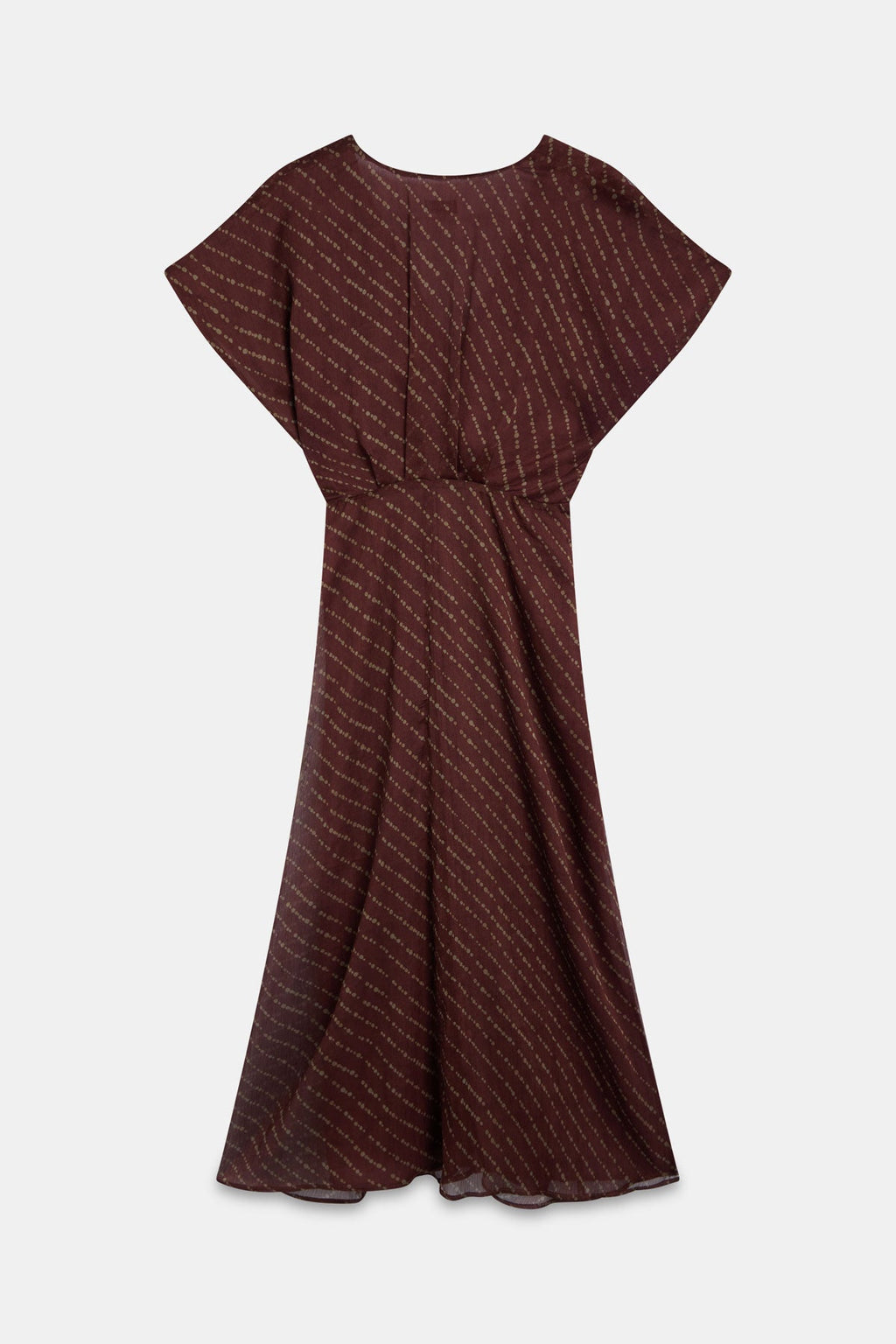 Mercedes Jiménez - Vestido Estampado Teja