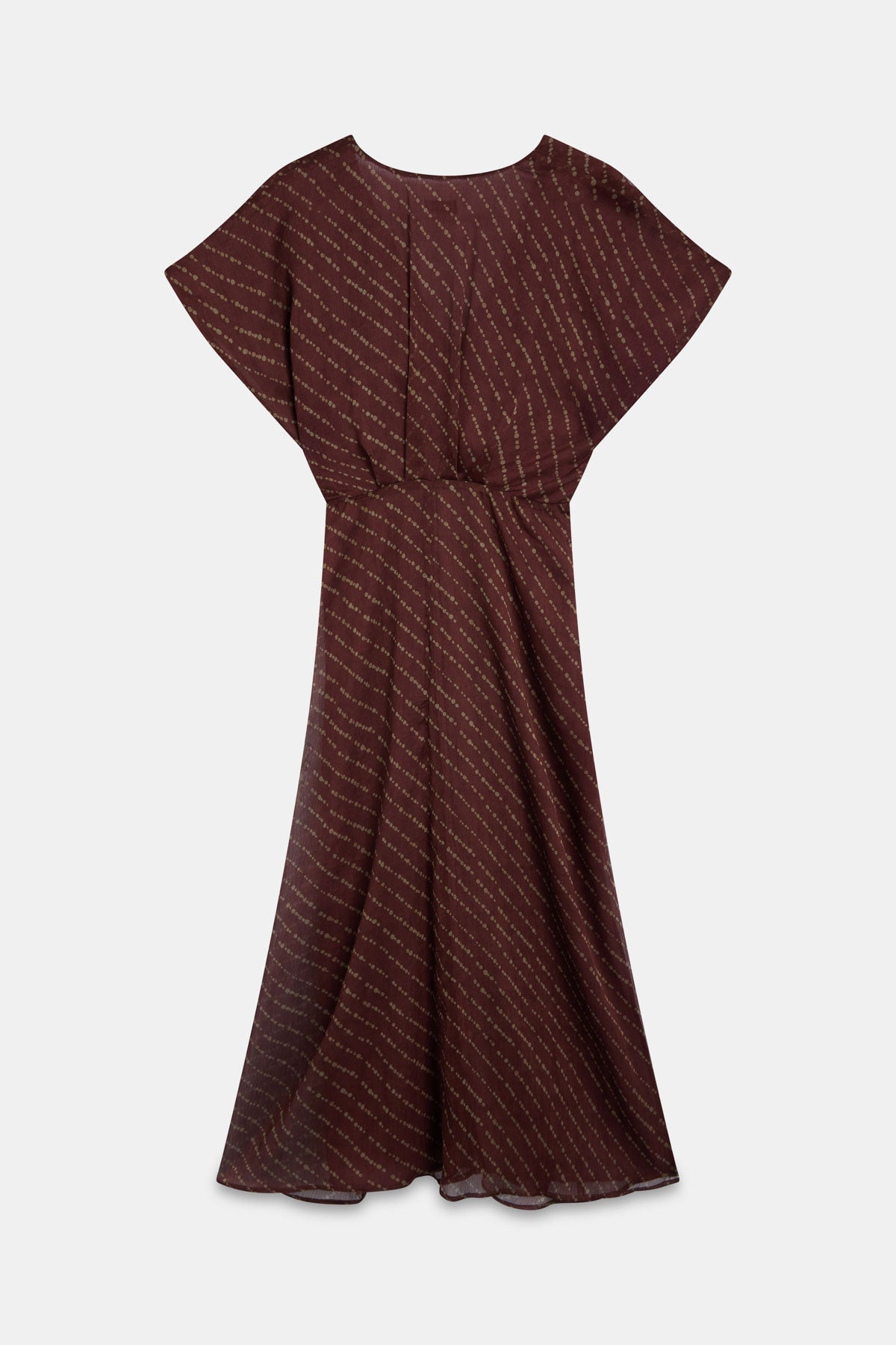 Mercedes Jiménez - Vestido Estampado Teja
